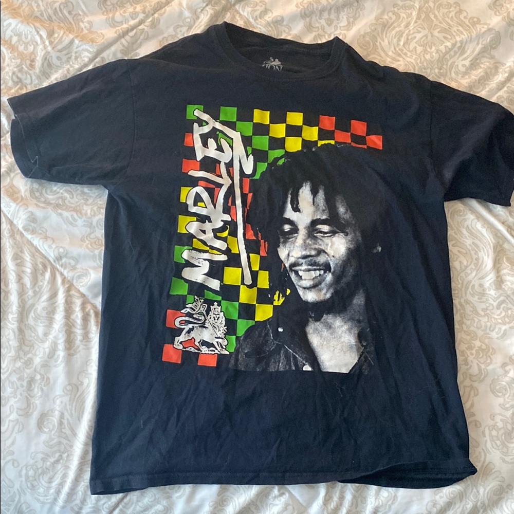 Zion Rootswear Black and Red Reggae Tee